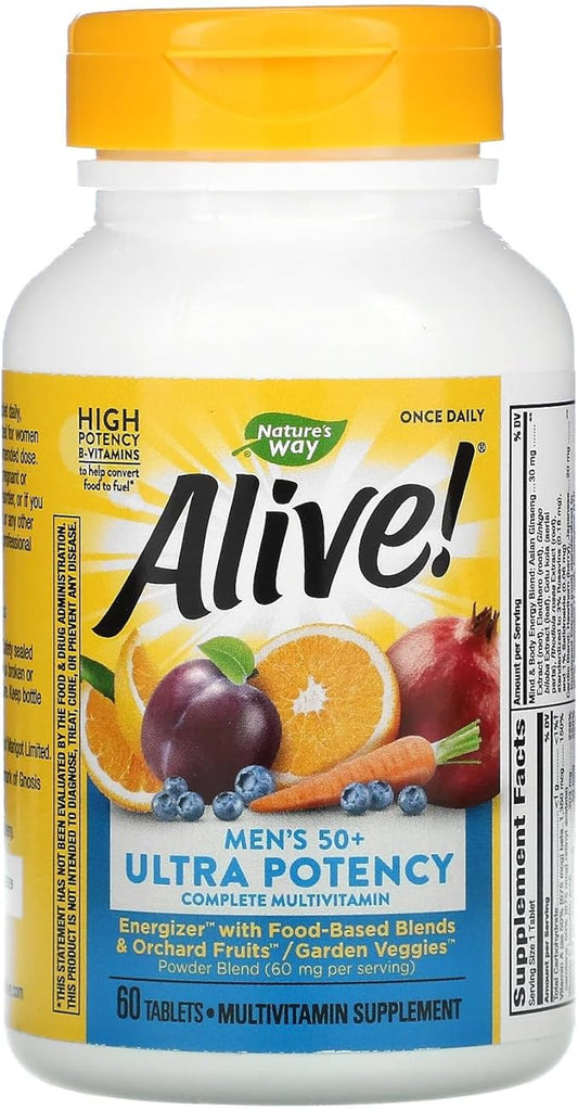 Alive! Once Daily Men's 50+ Ultra - 60 Tablets by Nature's Way
