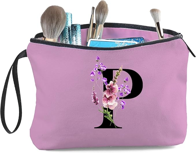 SEAMOON Birthday Inspirational Bridesmaid Proposal Team Small Gifts for Women Mom Aunt Teacher Sister Coworkers Makeup Cosmetic Bag Travel with Mirror Mothers Day Christmas Graduation P