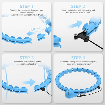 Weighted Hula Circle with 24 Links for Adults