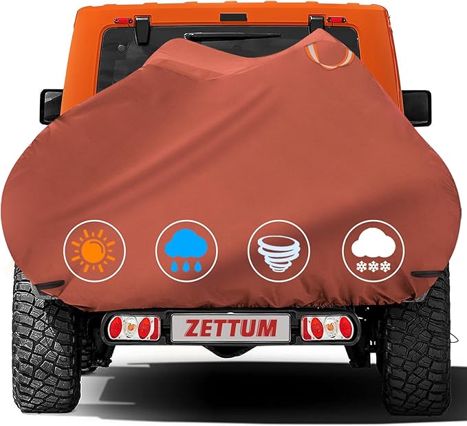 Bike Cover for Transport 2 Bikes - Outdoor Bike Covers for 2 Bike on Rear Bike Rack Transport Heavy Duty Waterproof, 600D Bicycle Rack Covers for 2 Bikes on Car Hitch Travel Storage