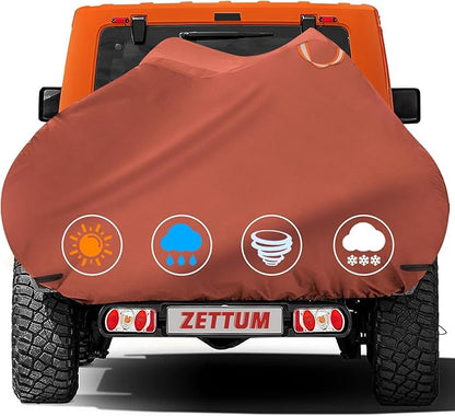 Bike Cover for Transport 2 Bikes - Outdoor Bike Covers for 2 Bike on Rear Bike Rack Transport Heavy Duty Waterproof, 600D Bicycle Rack Covers for 2 Bikes on Car Hitch Travel Storage