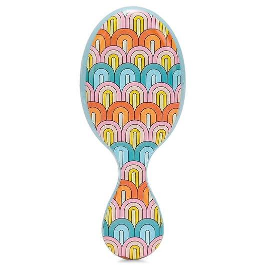Wet Brush Mini Detangler Hair Brush, Rainbow (Sun Days), Detangling Travel Hairbrush, Ultra-Soft IntelliFlex Bristles Glide Through Tangles with Ease, Pain-Free, All Hair Types, Limited Edition