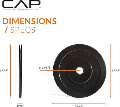 CAP Barbell Rubber Olympic Bumper Plate