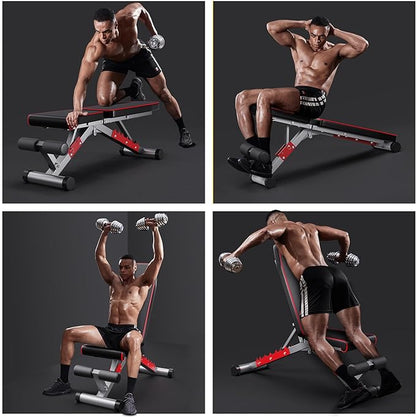Weight Bench, Adjustable Workout Bench Press Set 750