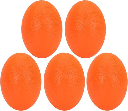 Sonew 5pcs Silicone Grip Ball Egg-Shaped Wrist Exercise