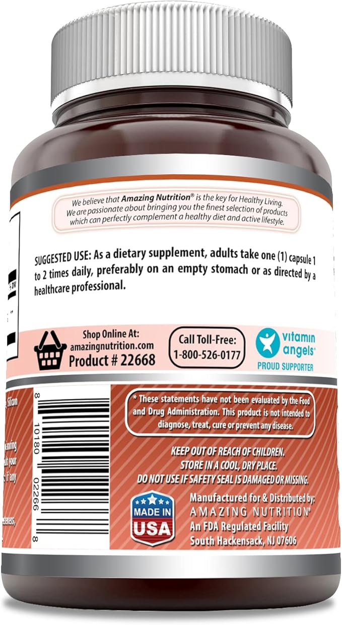 Amazing Formulas L-Lysine 500mg 250 Capsules Amino Acid Supplement | Non-GMO | Gluten Free | Made in USA