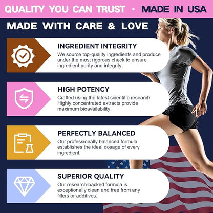 Inositol Supplement - 3075mg Myo-Inositol & D-Chiro Inositol Capules Plus Vitamin D3, Folate, Ideal 40:1 Ratio - Hormonal Balance for Women & Ovarian* Support | Vegan, Non GMO - 120 Caps