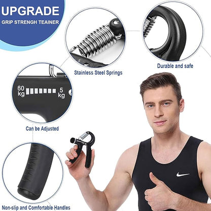 Grip Strength Trainer 2 Pack 11-132Lbs Non-Slip