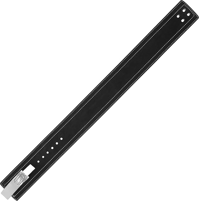 Weight Lifting Lever Belt Cowhide Gym Leather Belt 10mm Powerlifting