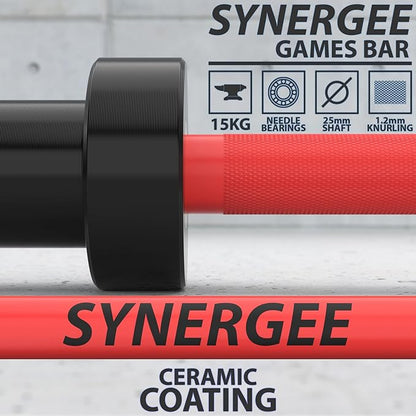 Synergee Games 15kg and 20kg Colored Ceramic Coated 1500lbs for
