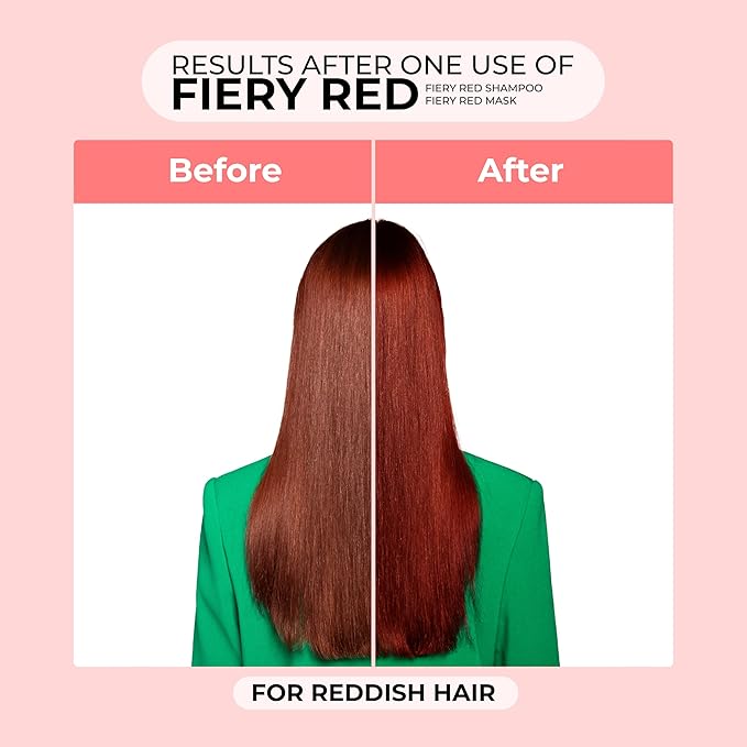 Naissant Deep Red Hair Toning Mask | Color Depositing | Moisturizes & Refreshes & Neutralizes Brassy Tones | Paraben, Ammonia & Sulfate Free | Pro-Vitamin B5, Olive Oil & Honey (Rojo Fuego) 10.1 Fl Oz