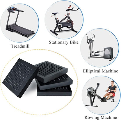BXI Exercise Equipment Mat - 4 x 4 0.8 Inches 6 Pcs