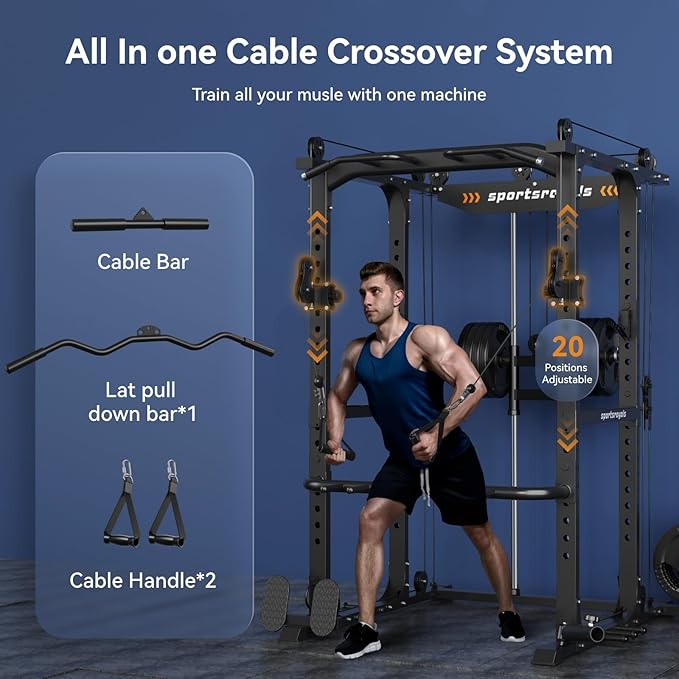 Sportsroyals Power Cage 1600lbs Multi-Function