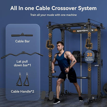Sportsroyals Power Cage 1600lbs Multi-Function