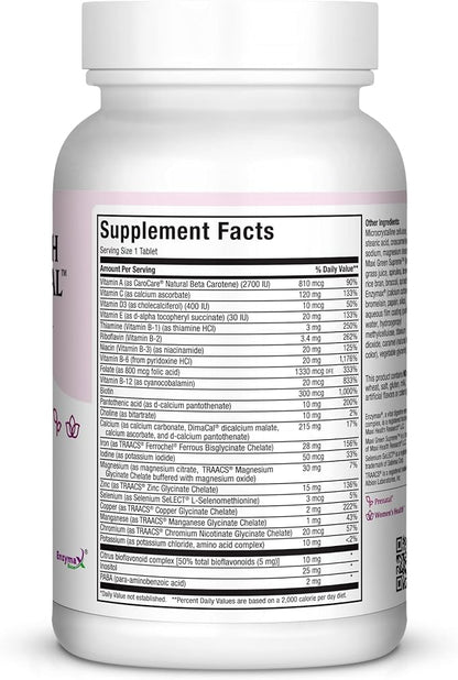 Maxi Health One Prenatal - Womens Prenatal Vitamins with Iron - Enhanced Absorption & Bioavailability - Daily Multivitamin for Women - Multi Vitamin & Mineral Supplement for Adults - 120 Capsules