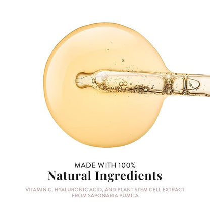 Vitamin C Face Serum, Hydrates Skin, with Hyaluronic Acid and Plant Stem Cells, 0.95 fl oz