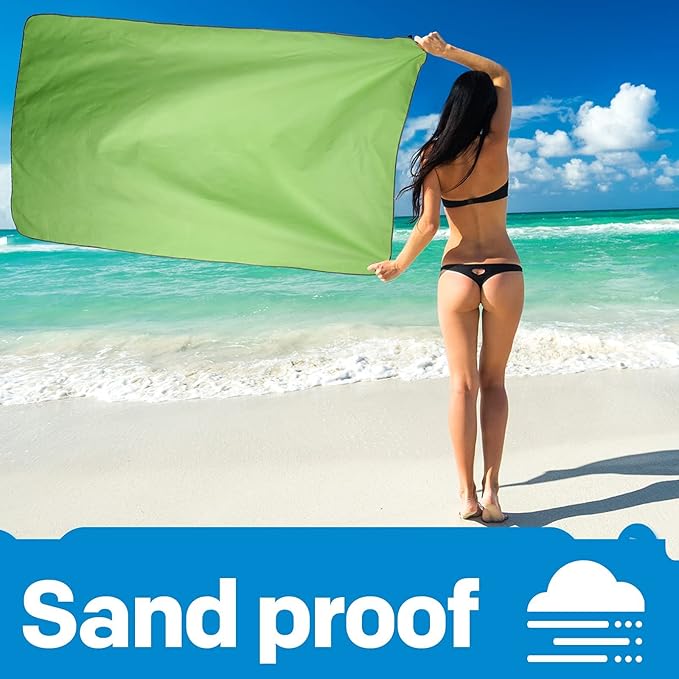 HOEAAS 2 Pack Microfiber Camping Towels