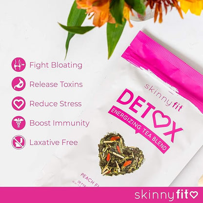 SkinnyFit Detox Tea: All-Natural, Laxative-Free, Supports A Healthy Weight, Helps Reduce Bloating, Natural Energy, Supports Immune System, Vegan, 28 Servings