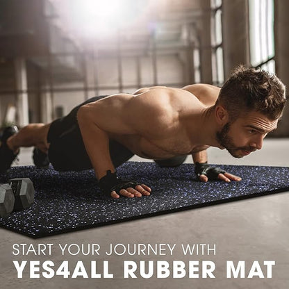 Yes4All Rubber Gym Flooring for Home Gym 0.56" Thick