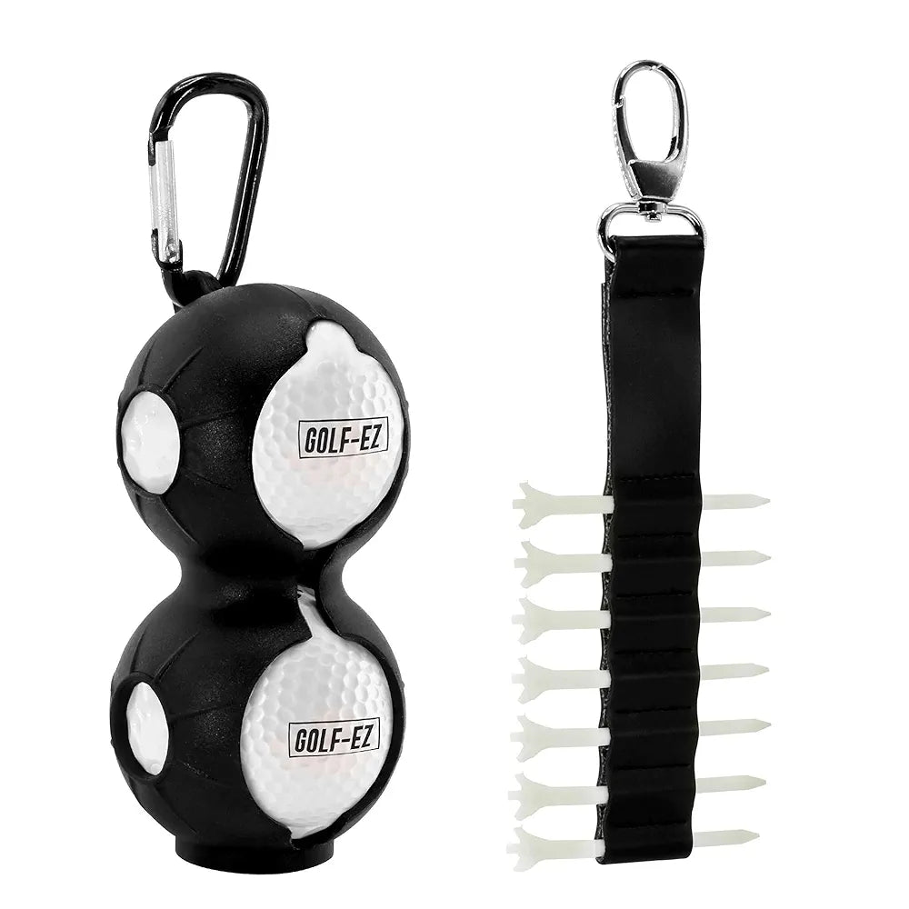 Golf Essentials Kit | Must Have Golf Accessories - Golf Water Brush, Golf Towel, Golf Club Brush, Golf Ball Marker, Divot Repair Tool, Golf Ball & Golf Tee Holder, Golf Gifts for Men