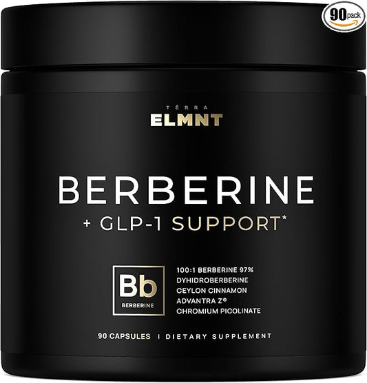 141,500mg Berberine GLP-1 Weight Loss Supplement + Dihydroberberine, Ceylon Cinnamon, Chromium Picolinate 1000mcg, Bitter Melon - 100x Strength Berberine 1500mg Appetite Suppressant Pills for Women