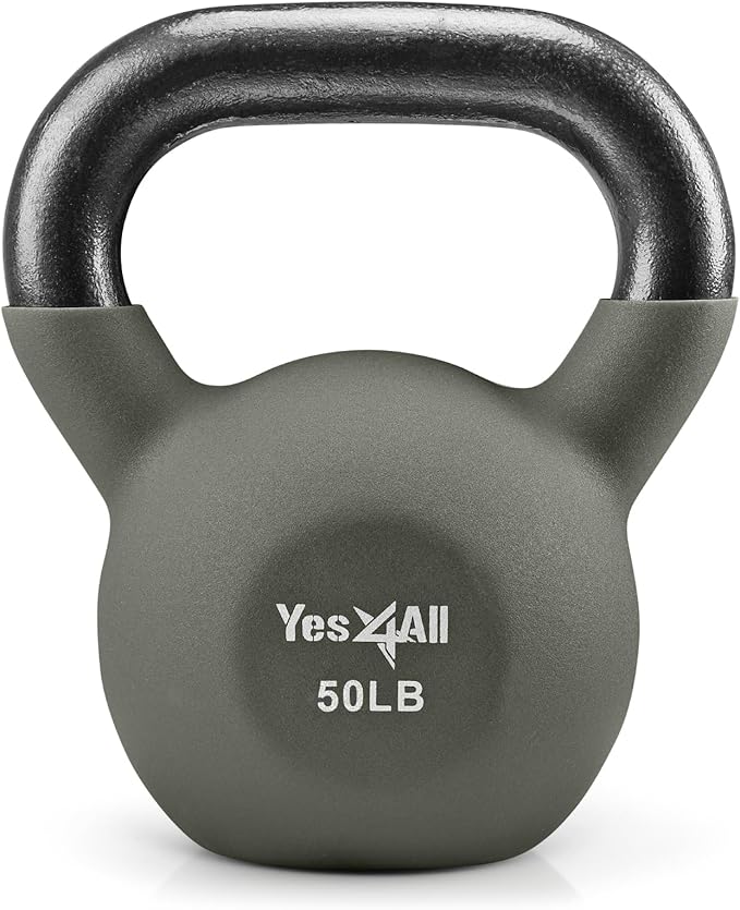 Yes4All Neoprene Coated/Adjustable Kettlebell & Kettlebell Sets -