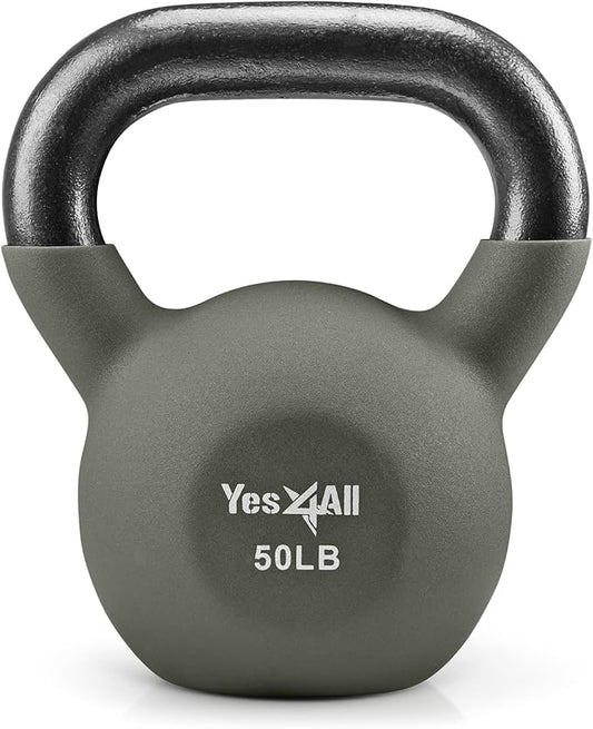 Yes4All Neoprene Coated/Adjustable Kettlebell & Kettlebell Sets -