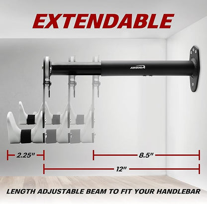 Ibera Wall Mount Hanger, Indoor Bicycle Hook Holder Storage Rack for Home or Garage