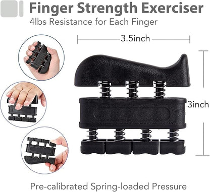 Grip Strength Trainer Kit with Finger Exerciser