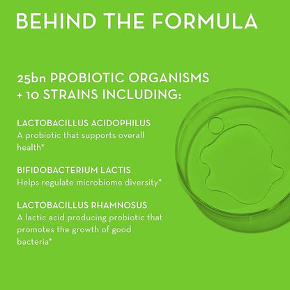 HUM Gut Instinct (30-Day Supply) - Daily Probiotics for Digestive Health for Women and Men - Lactobacillus + Bifidobacterium Strains for Bloating, Immune Support + Healthy Gut Diversity