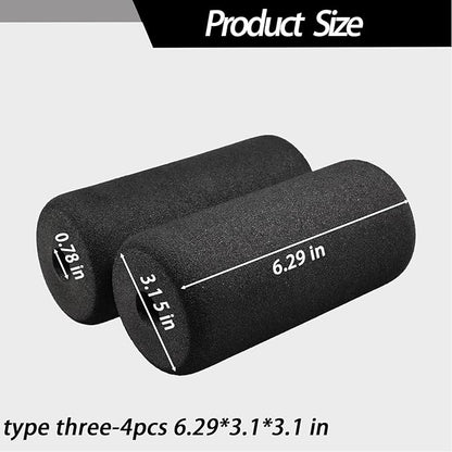 Foot Foam Pads Rollers Replacement Set for Home