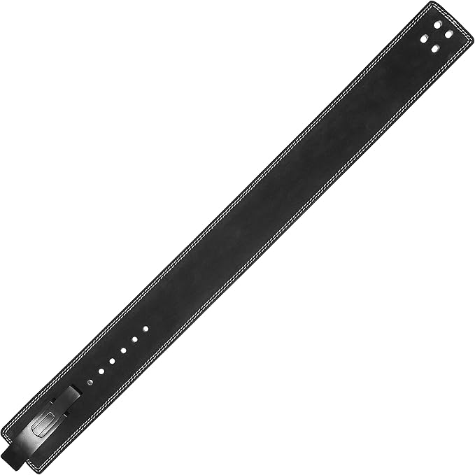 Weight Lifting Lever Belt Cowhide Gym Leather Belt 10mm Powerlifting
