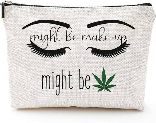 Funny Makeup Funny Makeup Bag Gift for Women Inspirational Cosmetics Pouch for Purse Travel Bag Cases for Toiletries Accessories Organizer