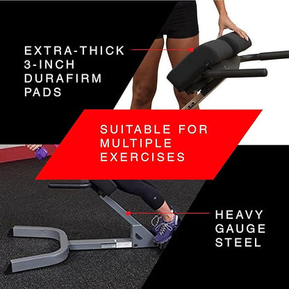 Body-Solid (GHYP345) 45 Degree Hyperextension Bench - Adjustable