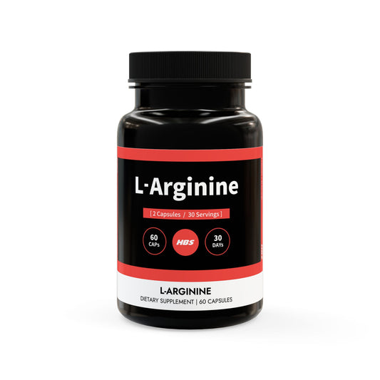 HBS, L-Arginine Supplement (60 Vegetable Capsules)