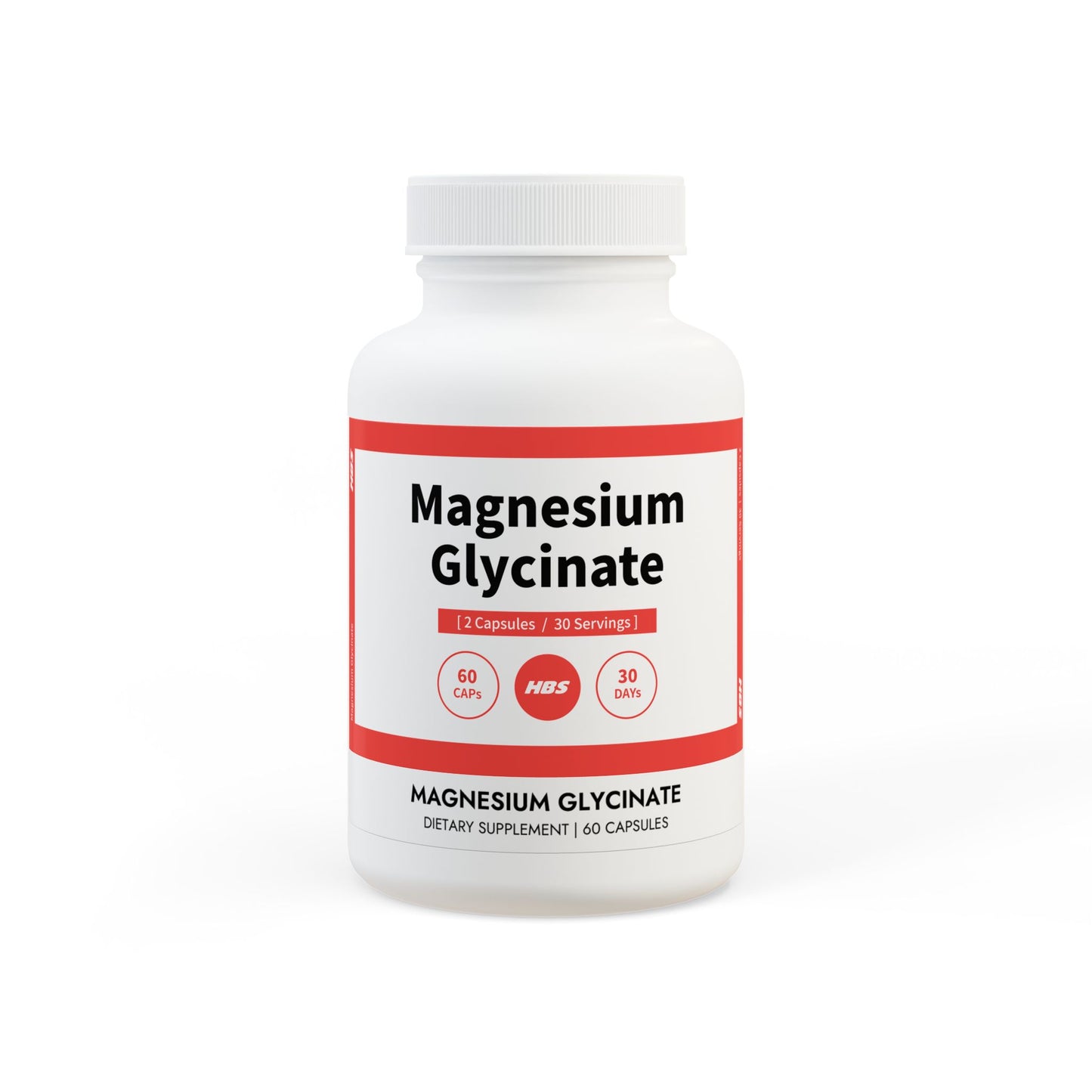 HBS, Magnesium Glycinate Supplement (60 Capsules)