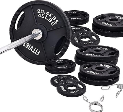 Signature Fitness Olympic Cast Iron Plate for Strength