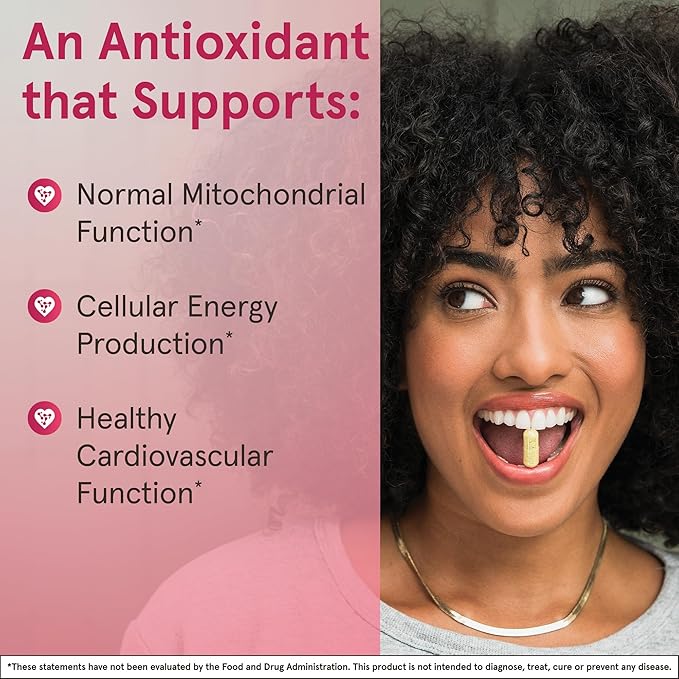 Jarrow Formulas Co-Q10, 200 mg, Antioxidant Support for Mitochondrial Health, Cellular Energy Production and Healthy Cardiovascular Function, 60 Veggie Capsules, 60 Day Supply