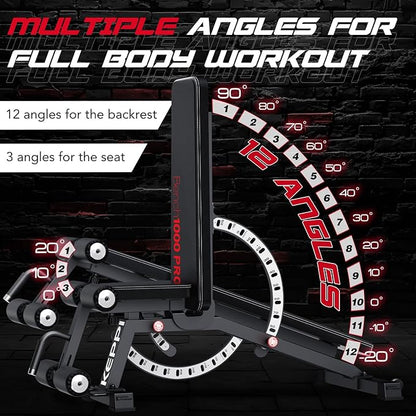 Keppi 1200LB Weight Bench Bench1000 PRO