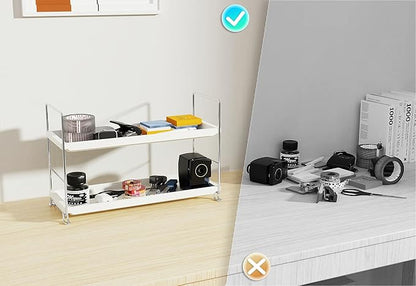 FSyueyun 2-Tier Makeup Shelf Organizer for Vanity
