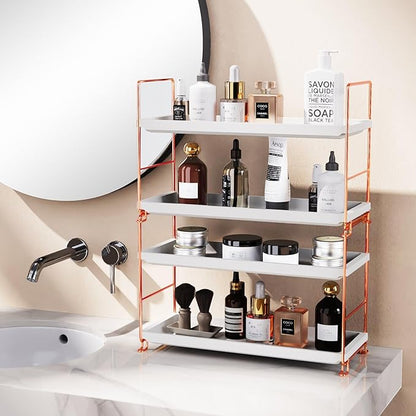 FSyueyun 2-Tier Makeup Shelf Organizer for Vanity