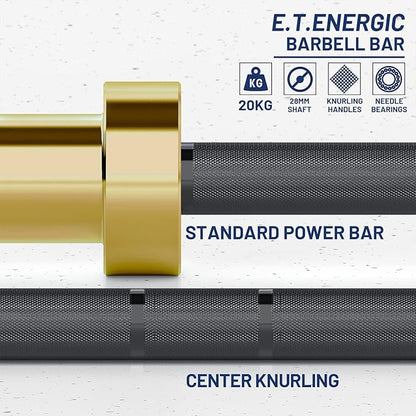 7ft Olympic Barbell Bar 45LB Load 1500-lbs Capacity Available 2" Olympic