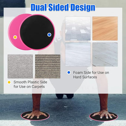 Exercise Sliders, Core Sliders for Working Out, Dual