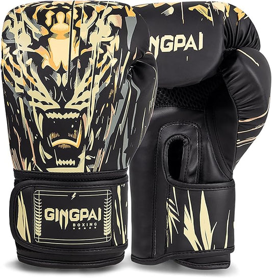 Boxing Gloves for Adult Kids，Breathable & Durable Pro Training Sparring Gloves, for Kickboxing,MMA, Heavy Punching Bag,Muay Thai