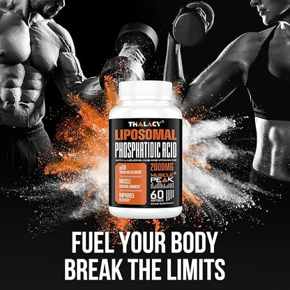 2000mg Liposomal Phosphatidic Acid Muscle Builder (PA), High Absorption Muscle Building Supplements for Men & Women | Muscle Gainer, mTOR Protein Synthesis & Lean Muscle, Strength,60 Capsules
