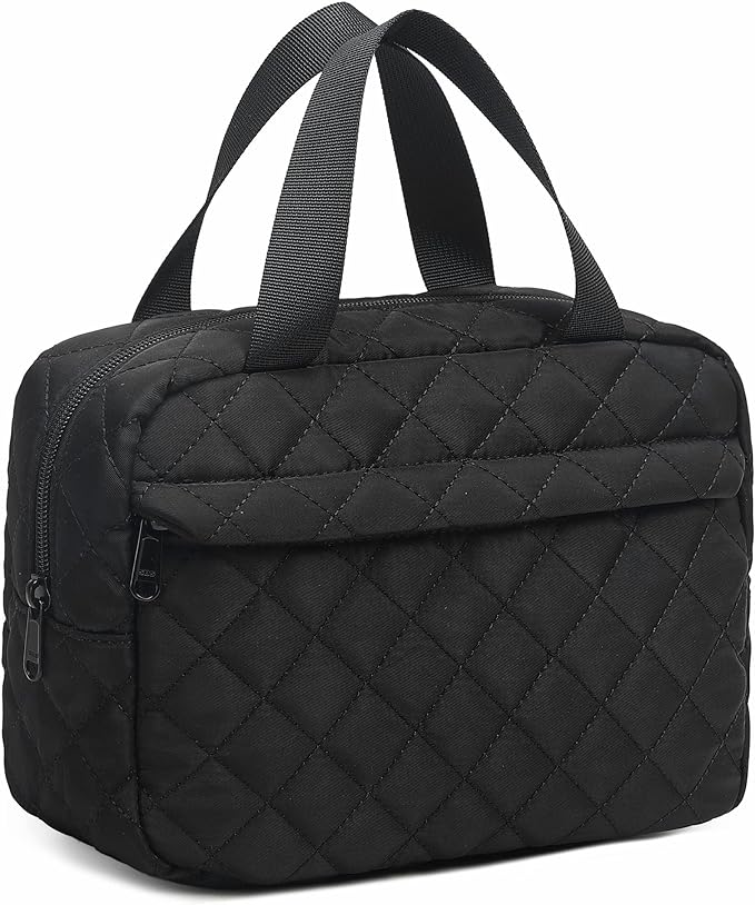 Makeup Bag for Women Cosmetic Bag Large Make Up Organizer Travel Toiletry Bags Waterproof Zipper Tote Pouch Purse for Girls