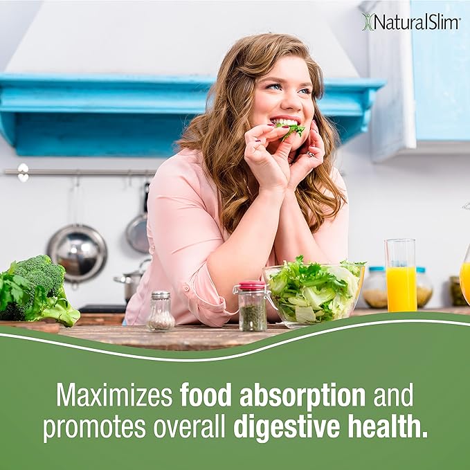 NaturalSlim Helpzymes Digestive Enzymes for Digestion, Bloating, Gas Relief & Gut Health Supplement - Digestion Supplement* with Pancreatin, Betaine HCL & Daily Essential Enzyme - 100 Caps (3 Pack)