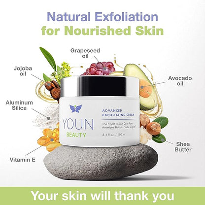 YOUN Beauty Sun Spots Skin Care Set by Holistic Plastic Surgeon Dr. Anthony Youn – Facial Skincare Bundle Includes Retinol Moisturizer, Brightening Face Cream & Advanced Wash-Off Exfoliating Cream