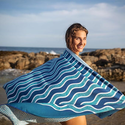 Elite Trend Large Beach Towel for Travel – 63x31 Inch
