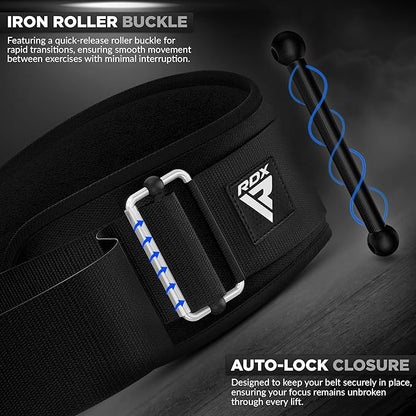 RDX Weight Lifting Belt AUTO LOCK 6.5â€ Padded